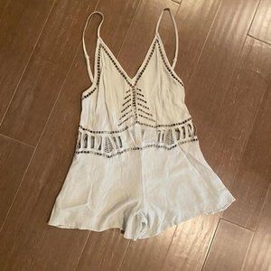 Light Blue Cut out romper